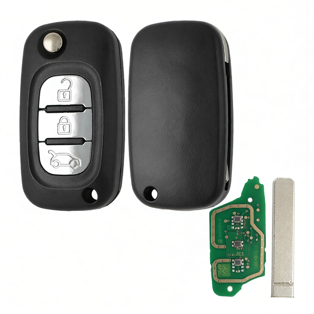 Renault Fluence 3 Bouton Télécommande 433MHz ID46 Puce