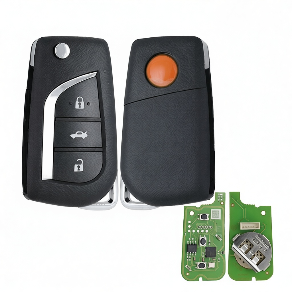 XHORSE XKTO00EN For Toyota Style 3 button Wire Universal Remote Key