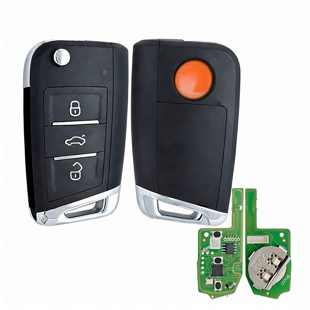 Télécommande Xhorse MQB Style XKMQB1EN 3 boutons compatible avec MINI Key Tool/VVDI2/Key Tool