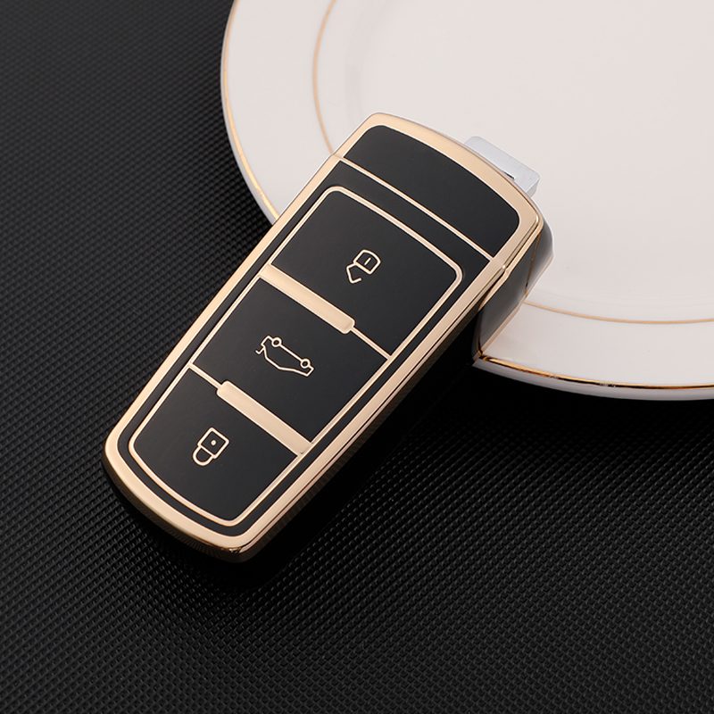 Gold TPU Car Key Cover For Volkswagen Key Protect Case – Image 4