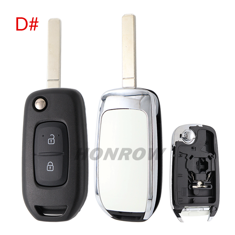 For Renault 2 button remote key blank without logo,Please choose the key blade – Image 6