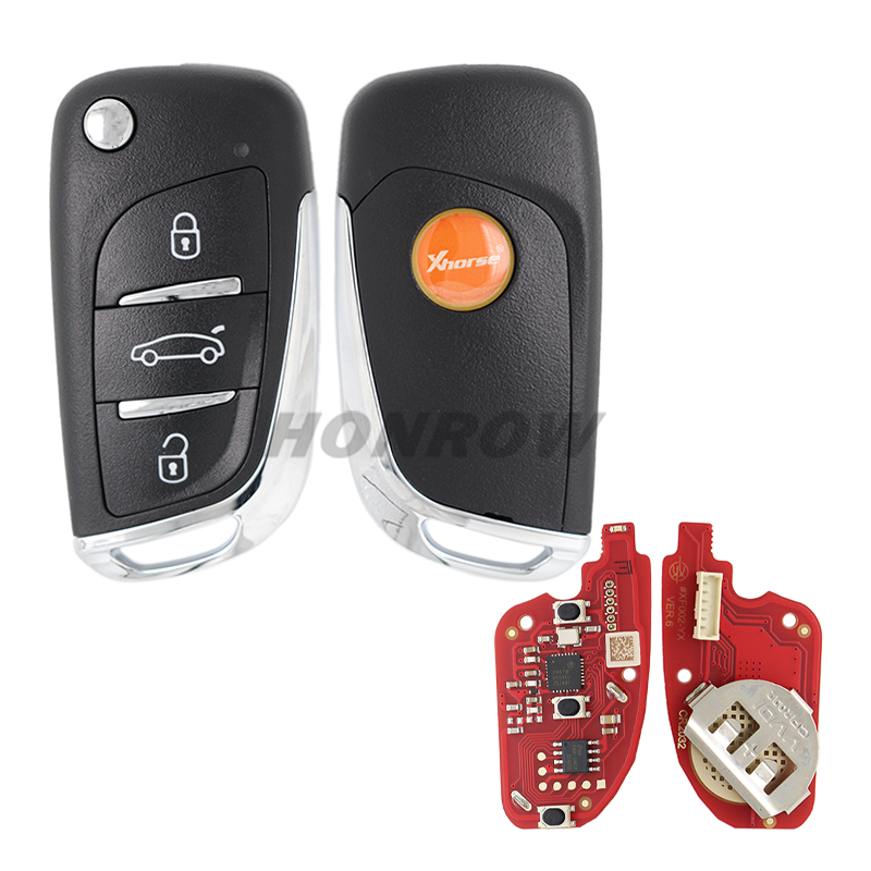 Xhorse VVDI Remote Key DS Type Wire Remote Key 3 button Universal Remote Key XKDS20EN
